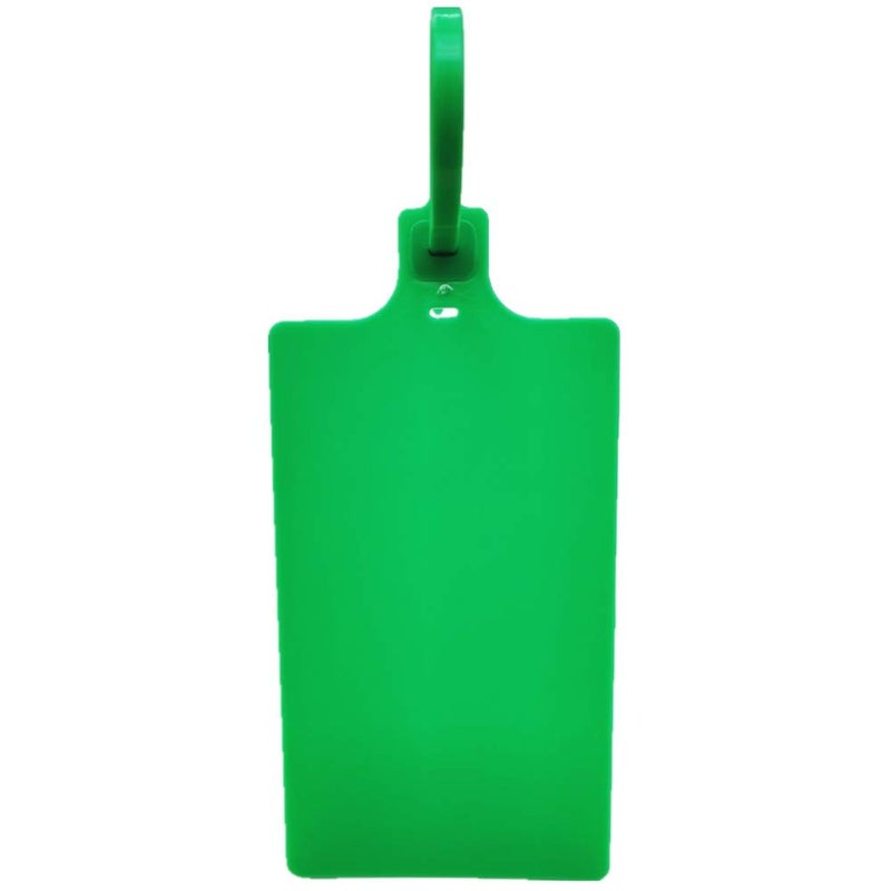 XF-Vel Plastic Seals Shipping Tags Logistics Use Big Sign Tie Large Label Tie, 255mm Total Length, Package of 100pcs (Green) - Image 1